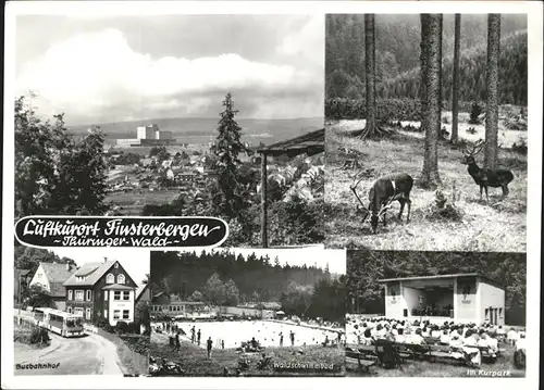 Finsterbergen Busbahnhof Waldschwimmbad Kat. Finsterbergen