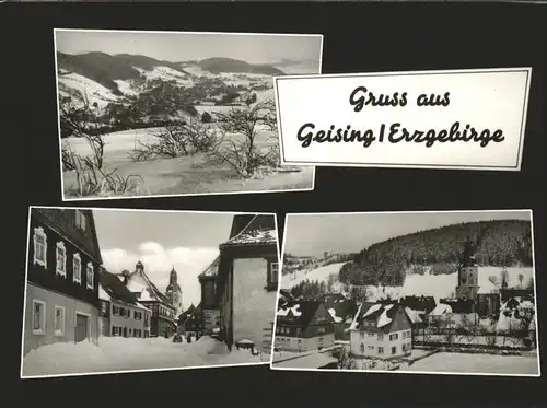 Geising Erzgebirge im Schnee / Geising Osterzgebirge /Saechsische Schweiz-Osterzgebirge LKR