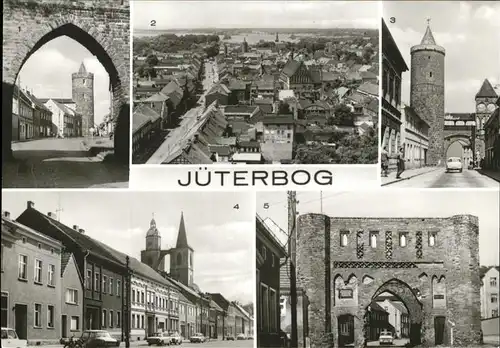 Jueterbog Neumarkttor Eierturm Zinnaer Tor Kat. Jueterbog