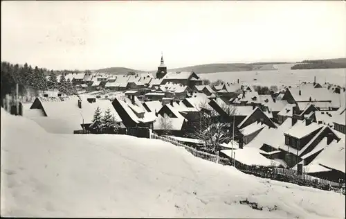 Benneckenstein Wintersportplatz Harz Kat. Benneckenstein