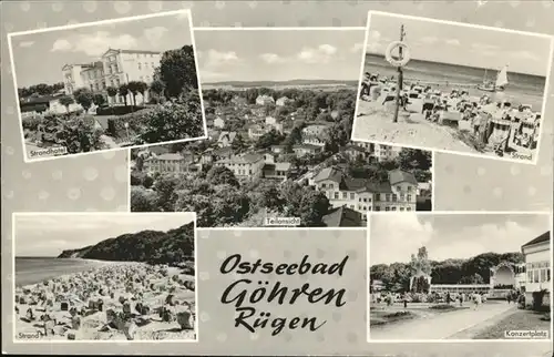 Goehren Ruegen Ostseebad Ruegen Konzertplatz Strandbad Strandhotel Kat. Goehren Ruegen