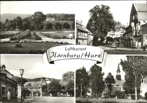 Ilsenburg Friedenspark Thaelmannstrasse Markt Goetheschule Kat. Ilsenburg Harz