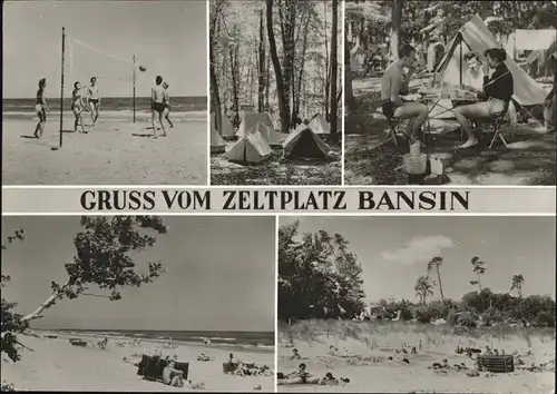 Bansin Zeltplatz Strand Kat. Heringsdorf