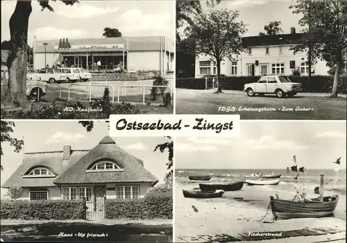 Zingst Ostseebad HO Kaufhalle FDGB Erholungsheim Zum Anker Haus "Up friwach" Fischerstrand / Zingst Darss /Nordvorpommern LKR