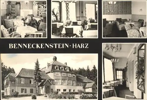 Benneckenstein Hoehenluftkurort FDGB Erholungsheim Harzhaus Kat. Benneckenstein