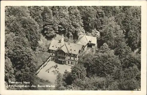 Ilsenburg Erholungsheim der Buna Werke Luftaufnahme Kat. Ilsenburg Harz