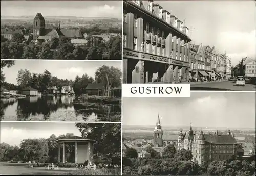 Guestrow Dom Faehrteich Schloss Pfarrkirche Markt Kat. Guestrow