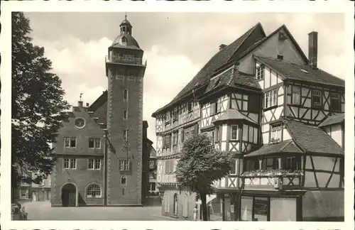 Mosbach Baden Rathaus Palm´sches Haus / Mosbach /Neckar-Odenwald-Kreis LKR