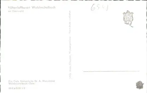Waldmichelbach  Kat. Wald-Michelbach