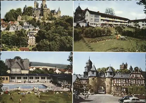 Braunfels Schloss Schwimmbad Marktplatz Kat. Braunfels