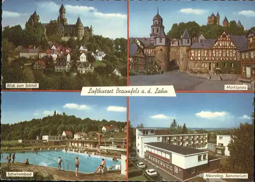 Braunfels Marktplatz Schwimmbad Schloss Kat. Braunfels