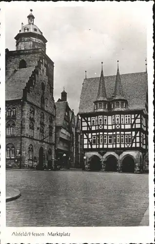 Alsfeld Markplatz Rathaus Kat. Alsfeld