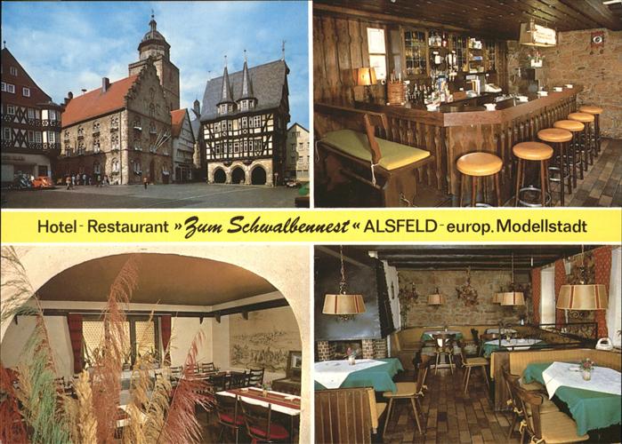 Alsfeld Hotel Restaurant Zum Schwalbennest Marktplatz Rathaus aeltestes ...