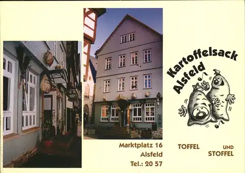 Alsfeld Gasthaus Kartoffelsack Kat. Alsfeld