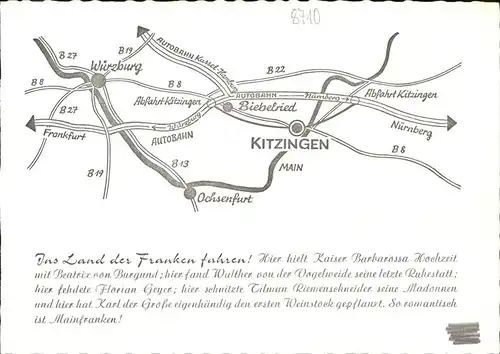 Kitzingen Das Land der Franken Gaststuben Kat. Kitzingen