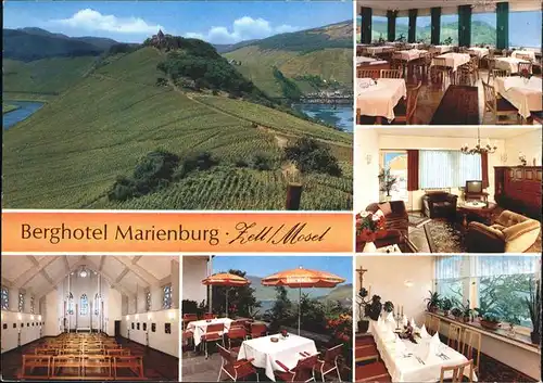 Zell Mosel Berghotel Marienburg Kat. Zell (Mosel)