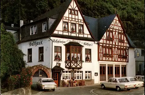 Brodenbach Hotel Restaurant Zum schwarzen Ritter Fachwerk Autos Kat. Brodenbach