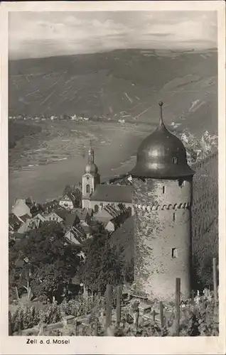 Zell Mosel Teilansicht Kat. Zell (Mosel)