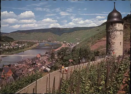 Zell Mosel Teilansicht Kat. Zell (Mosel)