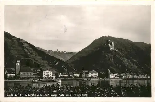 St Goarshausen Burg Katz Patersberg Kat. Sankt Goarshausen