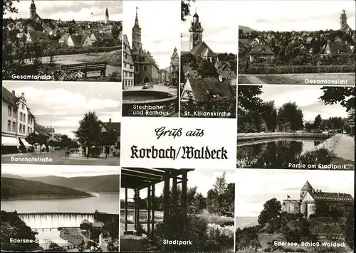 Korbach Stadtpark Edersee Stechbahn Kat. Korbach