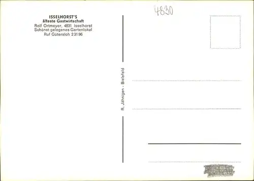 Guetersloh Isselhorsts Gastwirtschaft Kat. Guetersloh