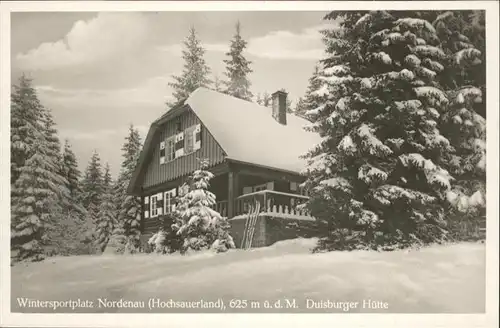 Nordenau Duisburger Huette Winter *