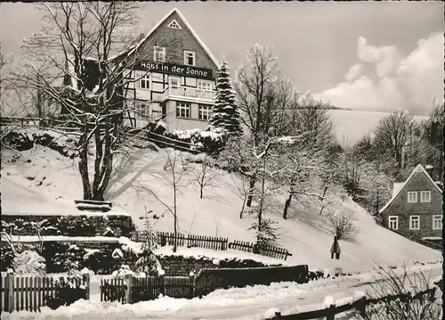 Nordenau Pension Haus in der Sonne Winter *