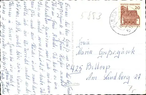 Kierspe Koelnerstrasse Postamt Wehetal Schnoerrenbach St Joseps Kirche Haus Isenburg x