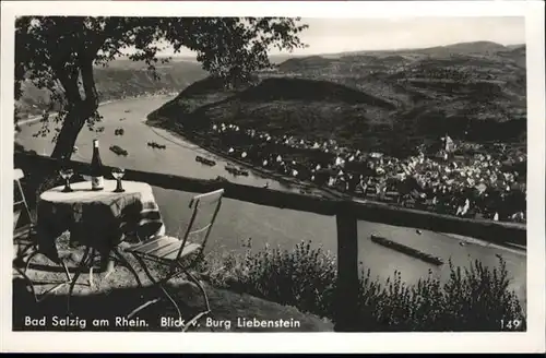Bad Salzig Rhein Burg Liebenstein *