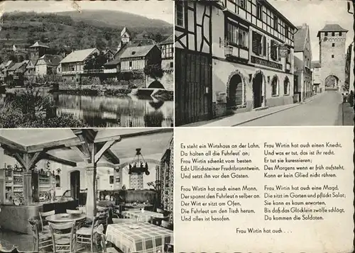 Dausenau Altes historisches Wirtshaus an der Lahn Reim x