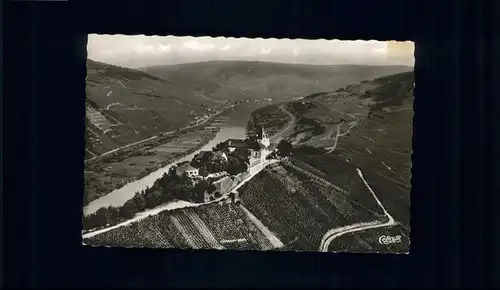 Zell Mosel Fliegeraufnahme Berghotel Marienburg Bullay-Alf *