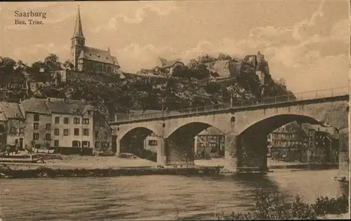 wb11795 Saarburg Saar Saarburg Bruecke * Kategorie. Saarburg Alte Ansichtskarten