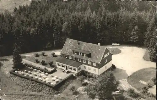 Marienheide Fliegeraufnahme Wald Hotel  *