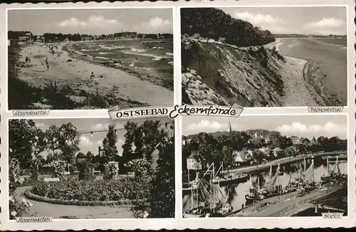 Eckernfoerde Strand Moewenberge Hafen Rosengarten x