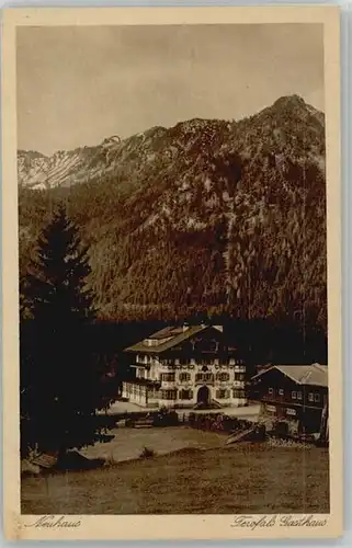 Neuhaus Schliersee Neuhaus Schliersee Gasthaus Terofals ungelaufen ca. 1920 / Schliersee /Miesbach LKR