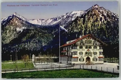 Neuhaus Schliersee Gasthof Post Feldpost x 1918