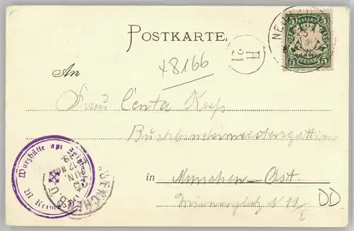Neuhaus Schliersee [Stempelabschlag] Wurzhuette x 1899