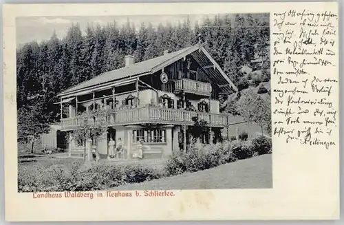 Neuhaus Schliersee Neuhaus Schliersee Landhaus Waldberg x 1907 / Schliersee /Miesbach LKR