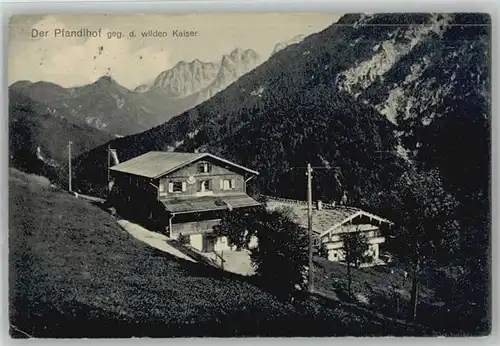 Kiefersfelden [Stempelabschlag] Pfandlhof x 1915