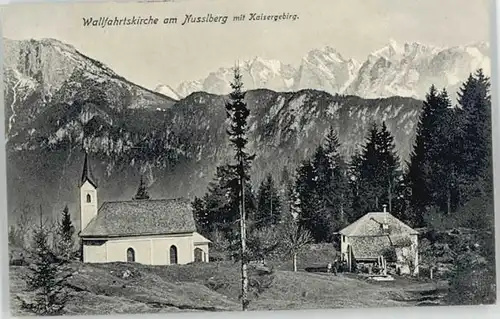 Kiefersfelden Kiefersfelden Kirche Nusslberg ungelaufen ca. 1910 / Kiefersfelden /Rosenheim LKR