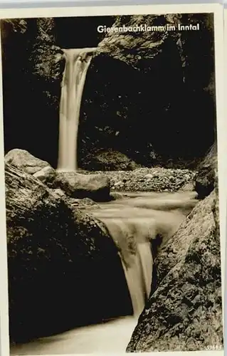Kiefersfelden [Stempelabschlag] Giesenbachklamm x 1931