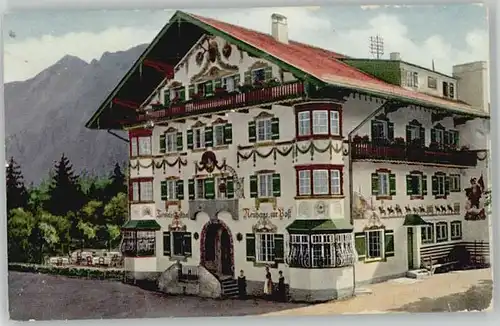 Neuhaus Schliersee Neuhaus Schliersee Gasthof Post ungelaufen ca. 1920 / Schliersee /Miesbach LKR