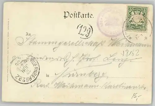 Neuhaus Schliersee Auerspitze Aoinsee Ruchenkoepfe x 1905