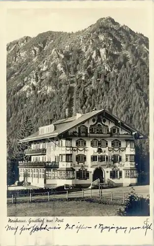 Neuhaus Schliersee Gasthof Post x 1936