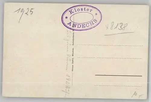Andechs Kloster o 1921