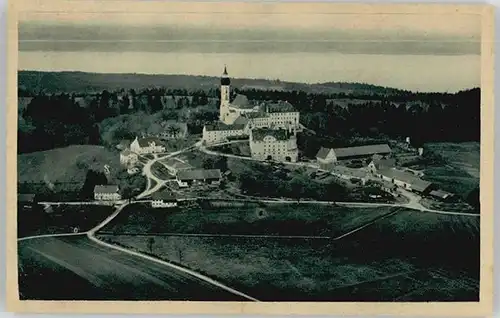 Andechs Andechs Kloster Fliegeraufnahme ungelaufen ca. 1920 / Andechs /Starnberg LKR