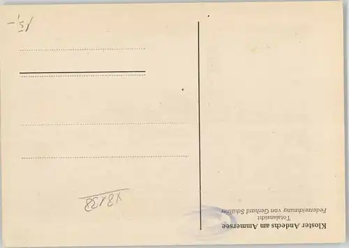 Andechs Andechs Kloster KuenstlerG. Schiffner ungelaufen ca. 1920 / Andechs /Starnberg LKR