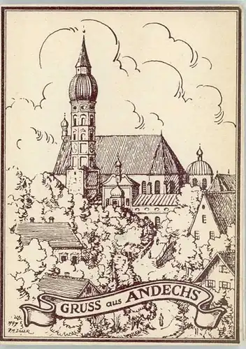 Andechs KuenstlerM. Ziller x 1949