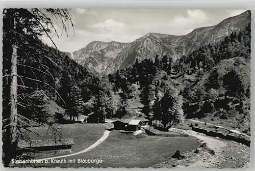 Kreuth Tegernsee Kreuth Tegernsee Siebenhuette ungelaufen ca. 1955 / Kreuth /Miesbach LKR